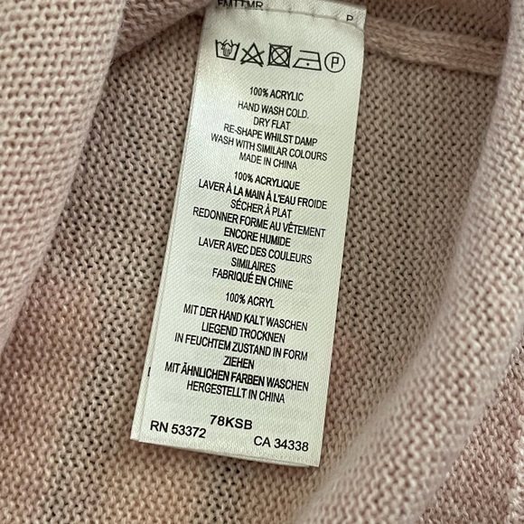 French Connection Pink Boxy Crew Neck Pullover - Picture 7 of 7